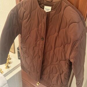 Abercrombie & Fitch Brown Puffer Jacket